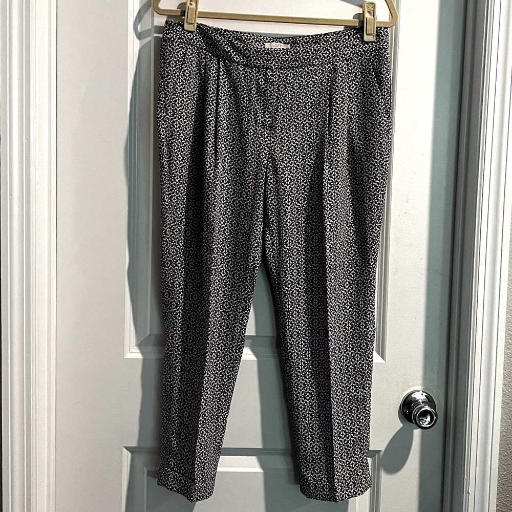 Printed Pleated Ankle-length Pant